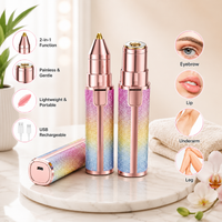 2 in 1 USB Rechargeable Eyebrow Trimmer, Facial Hair Remover for Women image 3