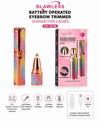 2 in 1 USB Rechargeable Eyebrow Trimmer, Facial Hair Remover for Women image 2