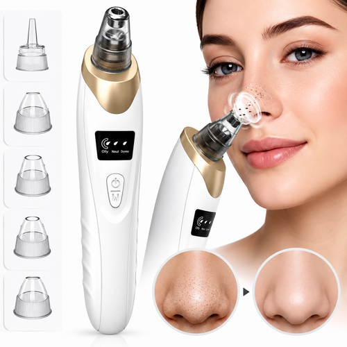 5 in 1 Blackhead Remover Machine, Rechargeable Pore Vacuum