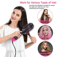 One Step Hair Dryer & Styler, Hot Air Brush, Hair Straightening & Drying Brush image 5